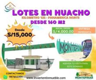 lotes en el km 125 de la panamericana norte a 20 minutos del mega puerto de chancay